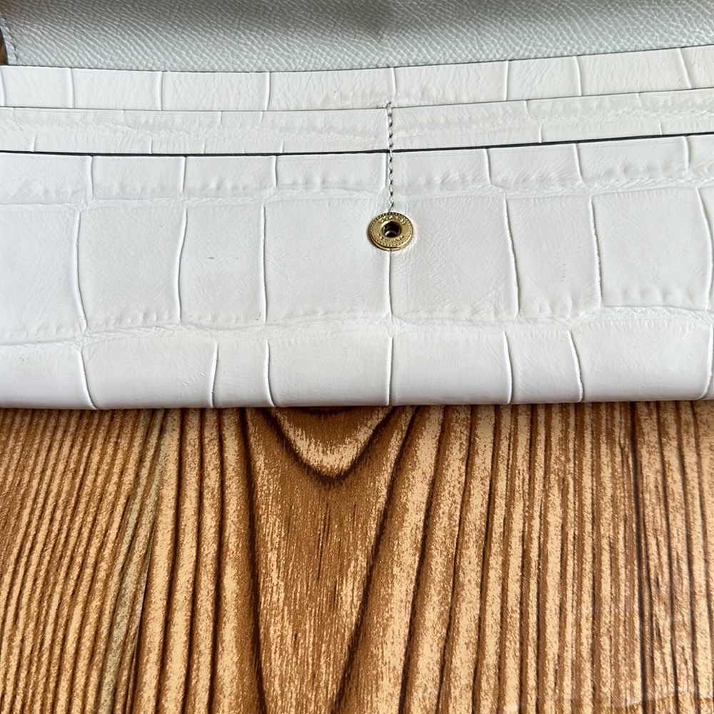 Coach Soft Wallet In Crocodile Embossed Leather - image 6